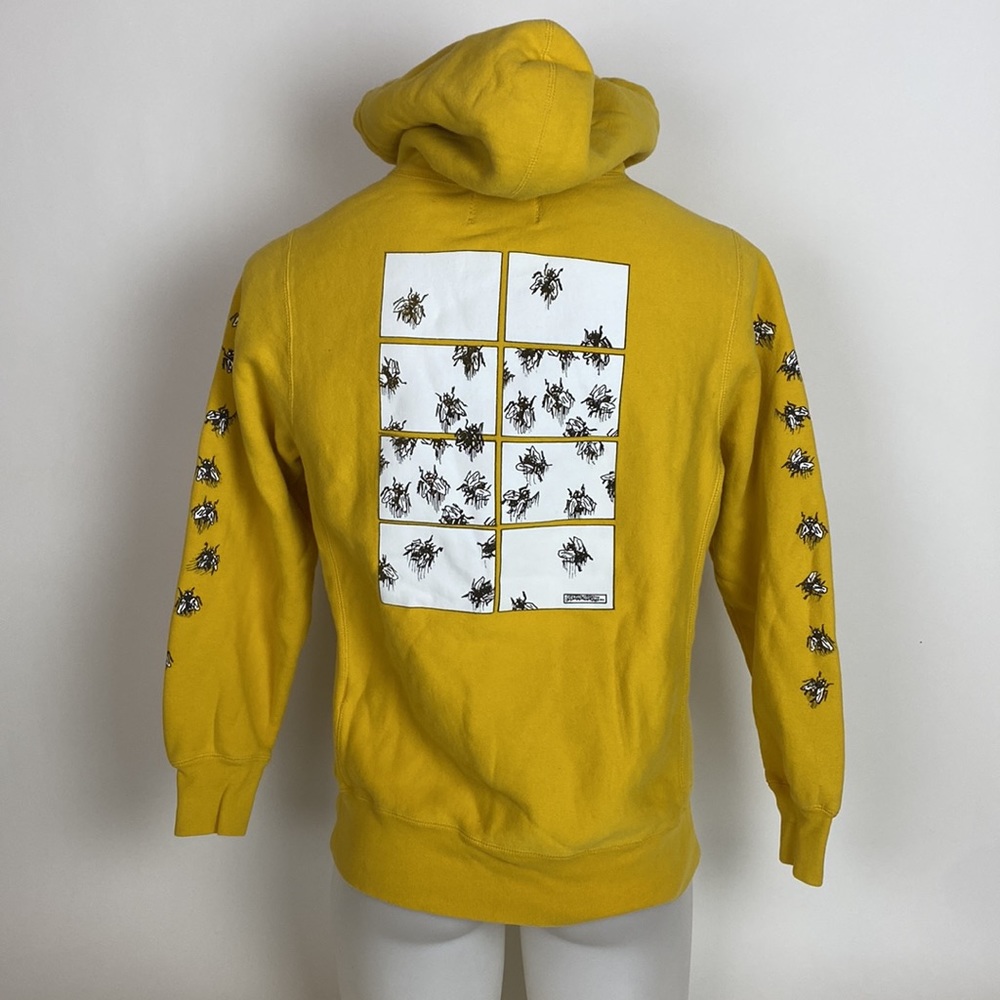 F*cking Awesome Hoodie Sweatshirt Yellow men’s Size small